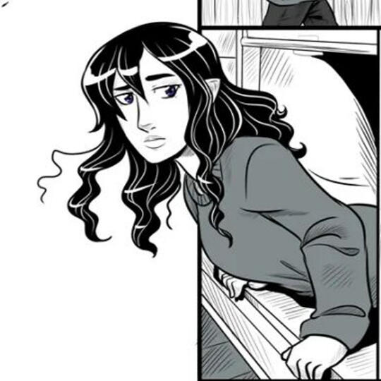 Alina Ardelean leans out a window Anastasia Morgan, game writer, narrative designer, novelist, short story writer, inkslinger